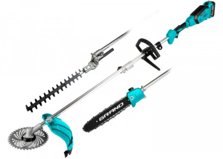 Акумуляторний триммер газонний Grand АТГ-20 4в1 (Висоторіз + Кущоріз)