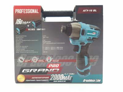 Гайковерт аккумуляторный Grand АГУ-16 BL