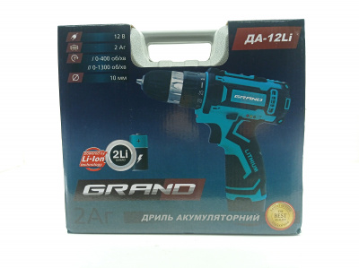 Аккумуляторный шуруповерт Grand ДА-12 Li
