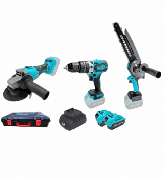 Набор аккумуляторных инструментов Grand № 3G (МШУ-20BL/PRO + ДА-20/13UBL+АПЦ-20V/8"-4)