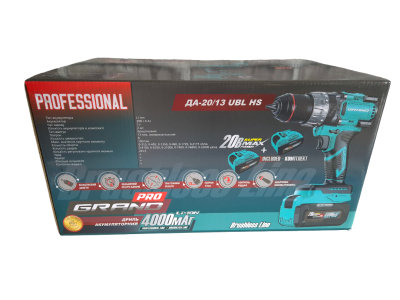 Аккумуляторный ударный шуруповерт Grand ДА-20/13 UBL HS